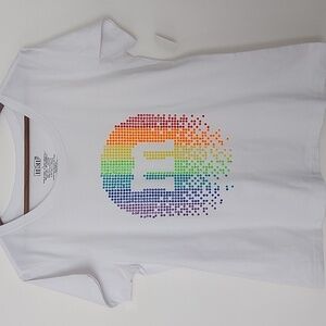 NWT M&M World Rainbow Studded Short Sleeve Tshirt Size Large